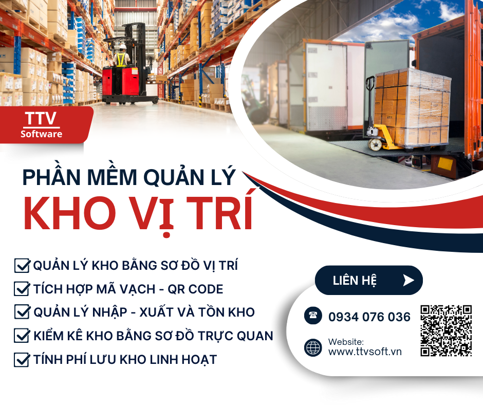 Phần mềm quản lý kho hàng theo vị trí sơ đồ